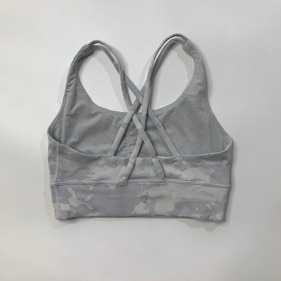 Lululemon Sports Bra Womens 6 Iron Ash Energy LongLine Strappy Unpadded Athletic - Picture 5 of 8